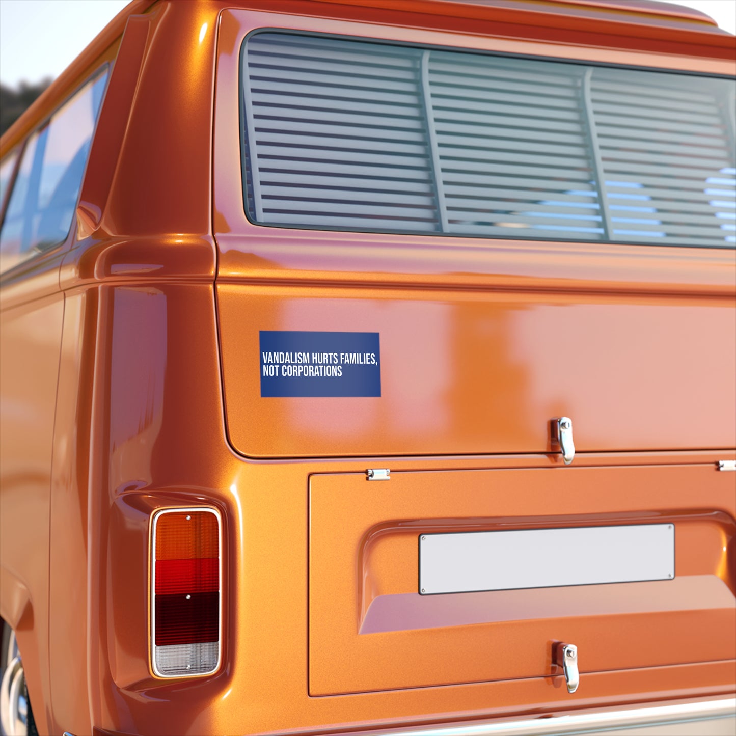 Vandalism hurts families, not corporations